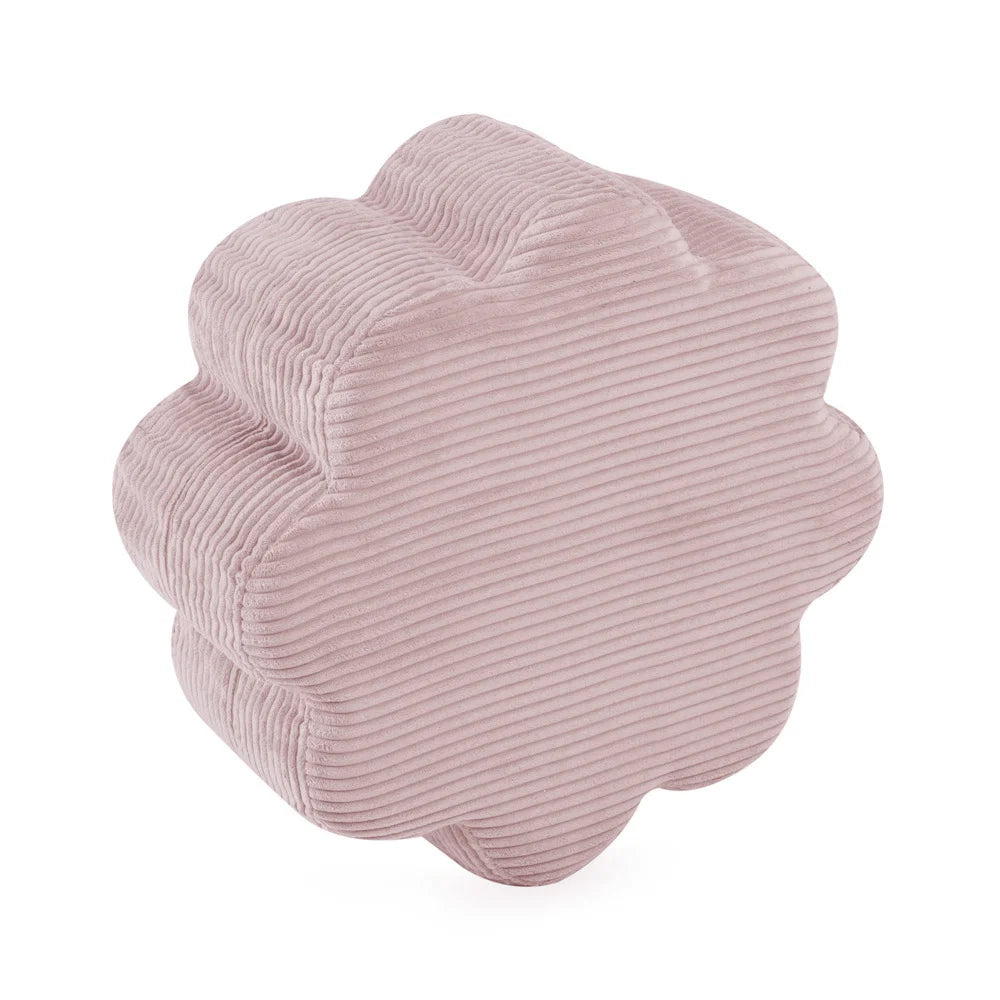 Plush Nest Flower puf, 54×25 cm, lyserød, premium fløjl