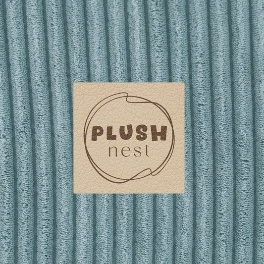 Plush Nest Boldbassin med 200 bolde – Blå Premium Bred Fløjl, 90x30 cm, Rund