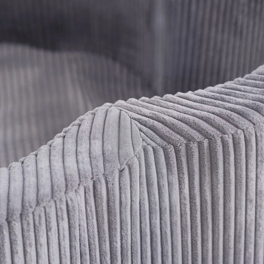 Plush Nest blomsterformet boldbassin – Floral Fun Zone, grå fløjl, 95×30 cm, inkl. 200 bolde