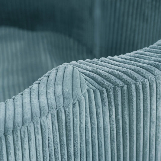 Plush Nest blomsterformet boldbassin – Floral Fun Zone, blå fløjl, 95×30 cm, inkl. 200 bolde