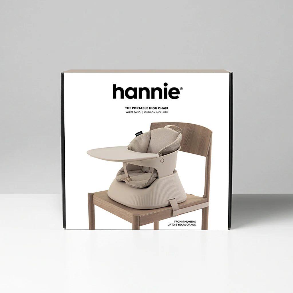 Hannie transportabel højstol – White Sand