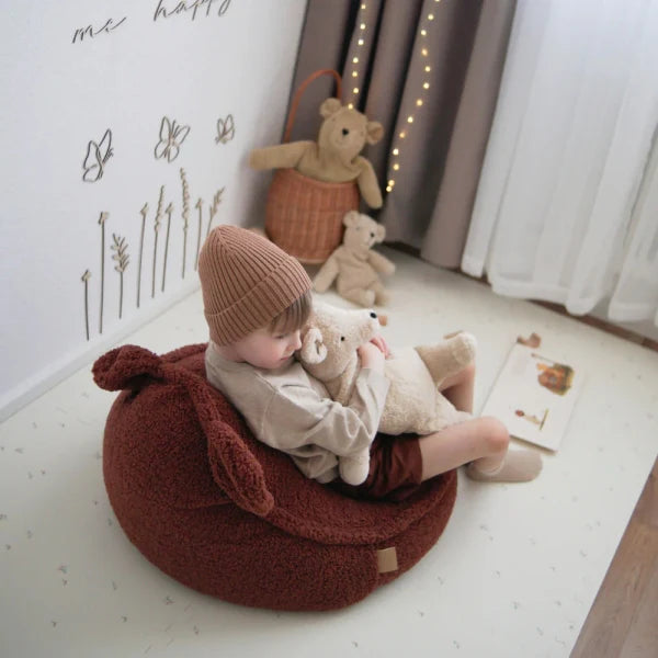 MeowBaby® Bearly Sækkestol – Teddy Brun