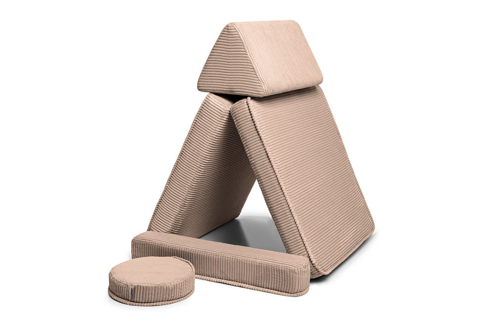 Shappy halv-sofa Original Corduroy - fløjl – Chocolate