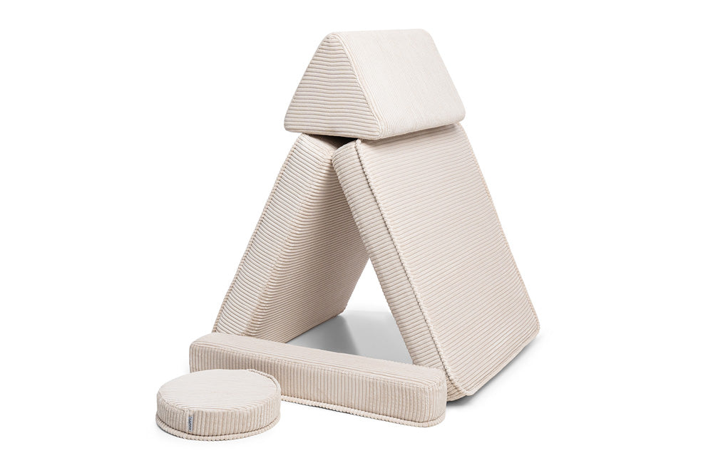 Shappy halv-sofa Original Corduroy - fløjl – Vanilla