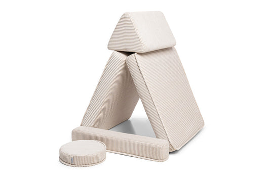 Shappy halv-sofa Original Corduroy - fløjl – Vanilla