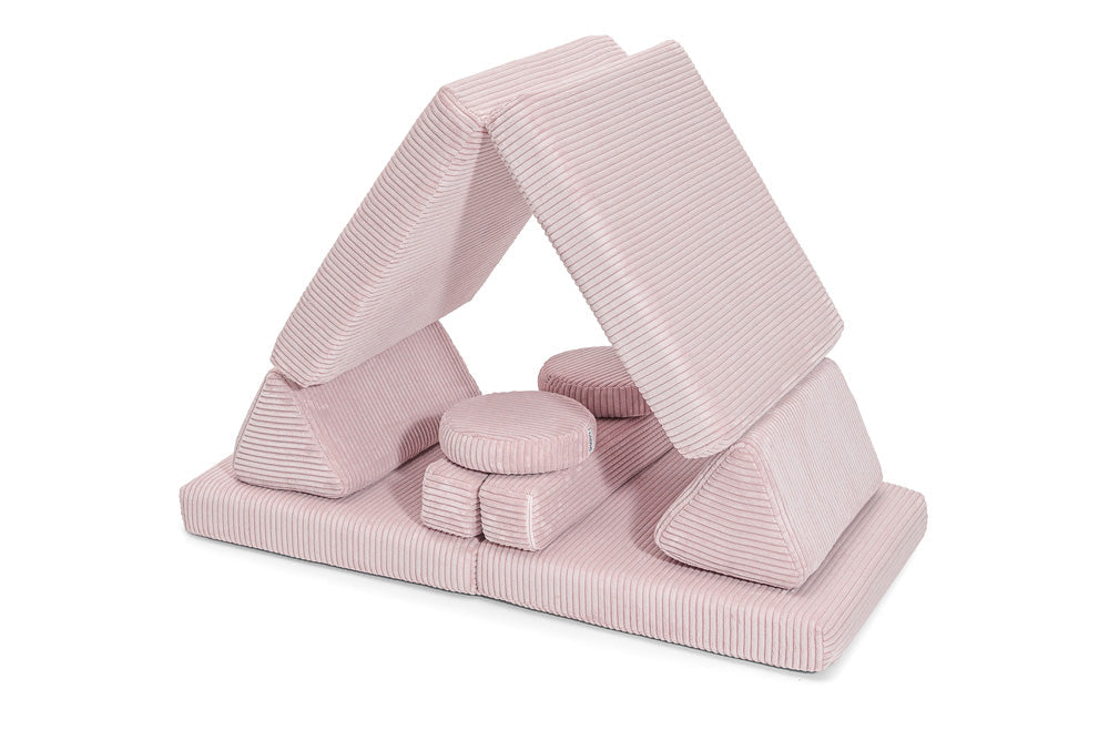 Shappy legesofa i fløjl – Pure Corduroy Mini 120 cm - Candy