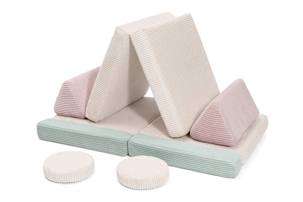 Shappy legesofa i fløjl – Pure Corduroy Mini 120 cm - Lollipop