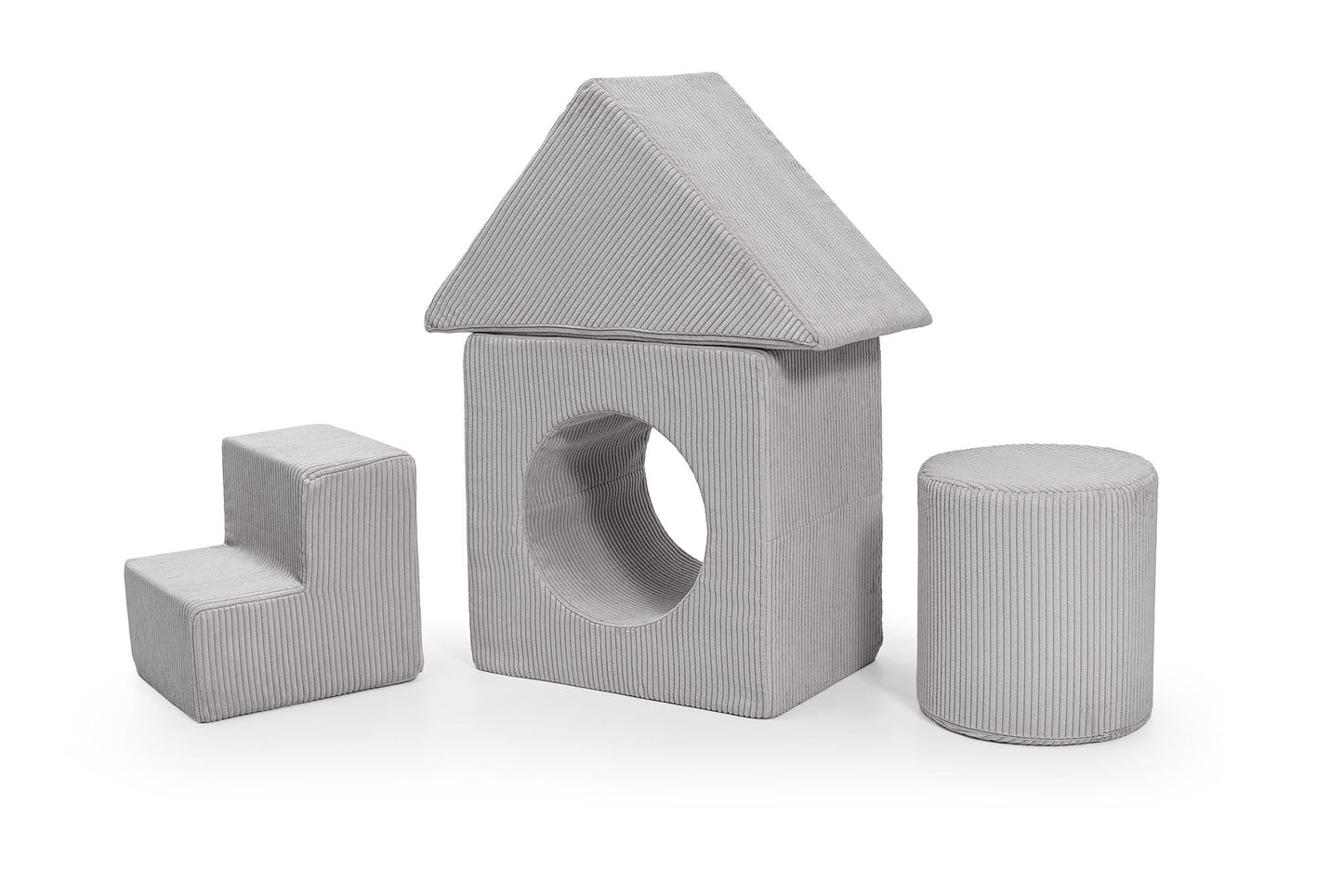 Shappy Playset Corduroy - Tumlesæt i fløjl - Pebble