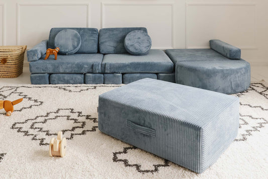 Shappy indendørs trampolin i fløjl – Corduroy - Sky Sugar