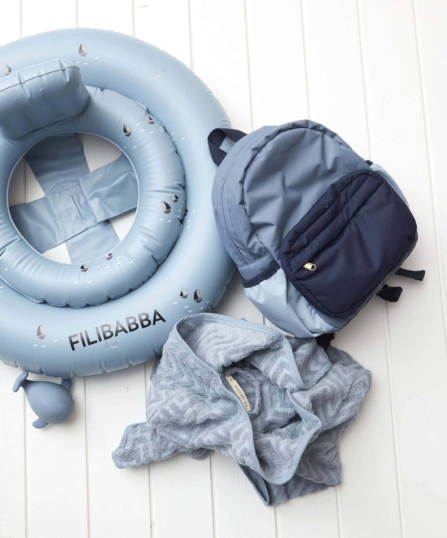 Filibabba Billie rygsæk (stor) – blue mix
