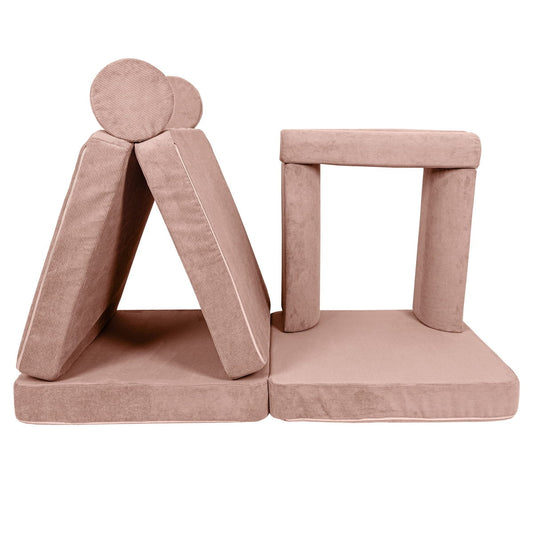 Meowbaby stor legesofa – Slimcord fløjl, pink