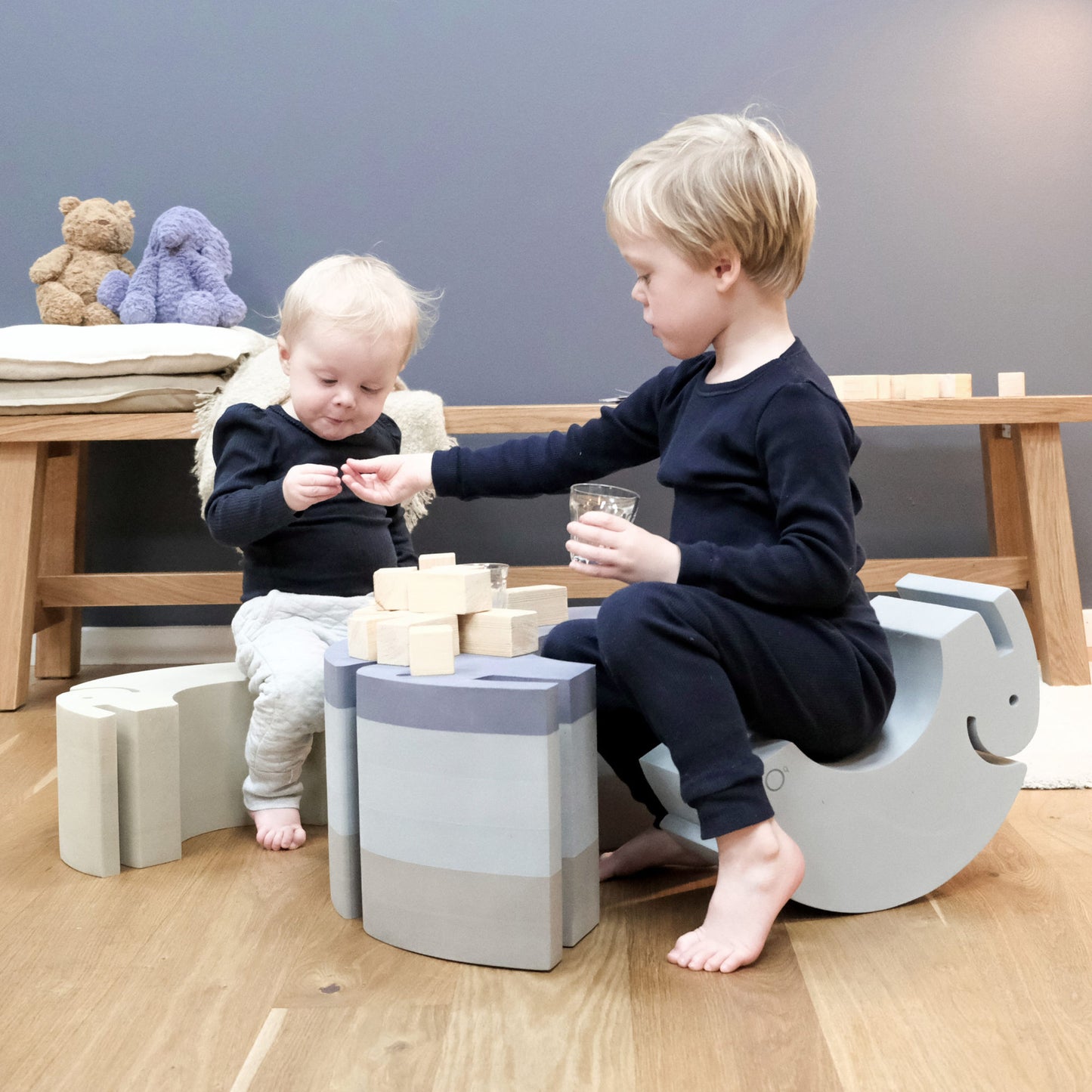 bObles Elefant S – Cloudy blue