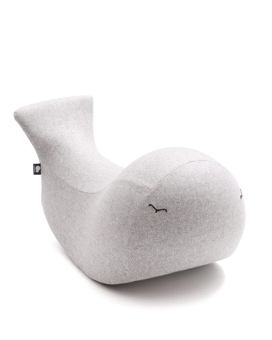 bada&bou – ba – den gyngende hval – grå melange