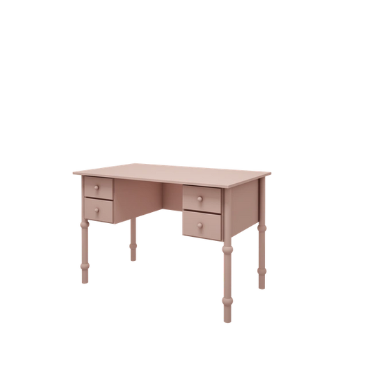 Wood Luck Design - Babushka - skrivebord – lyserød