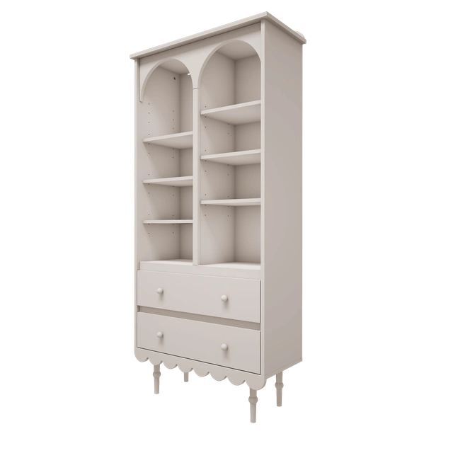 Wood Luck Design - Babushka - høj reol – hvid