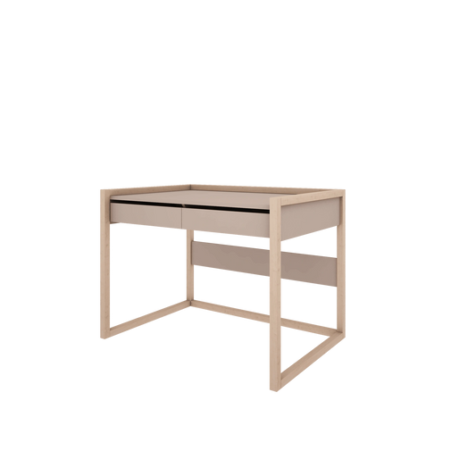 Wood Luck Design - Basic - skrivebord med skuffer – trøffel