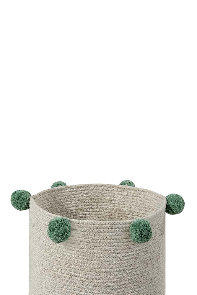 Lorena Canals opbevaringskurv – Bubbly Natural-Green