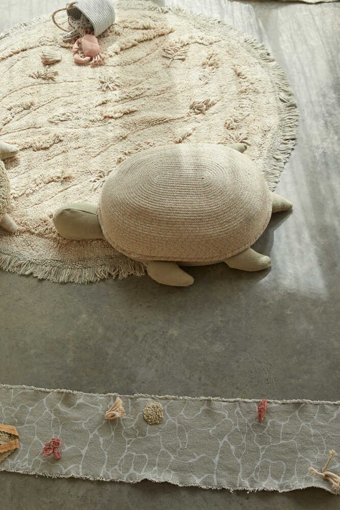 Lorena Canals kurv – Mama Turtle skildpadde grøn