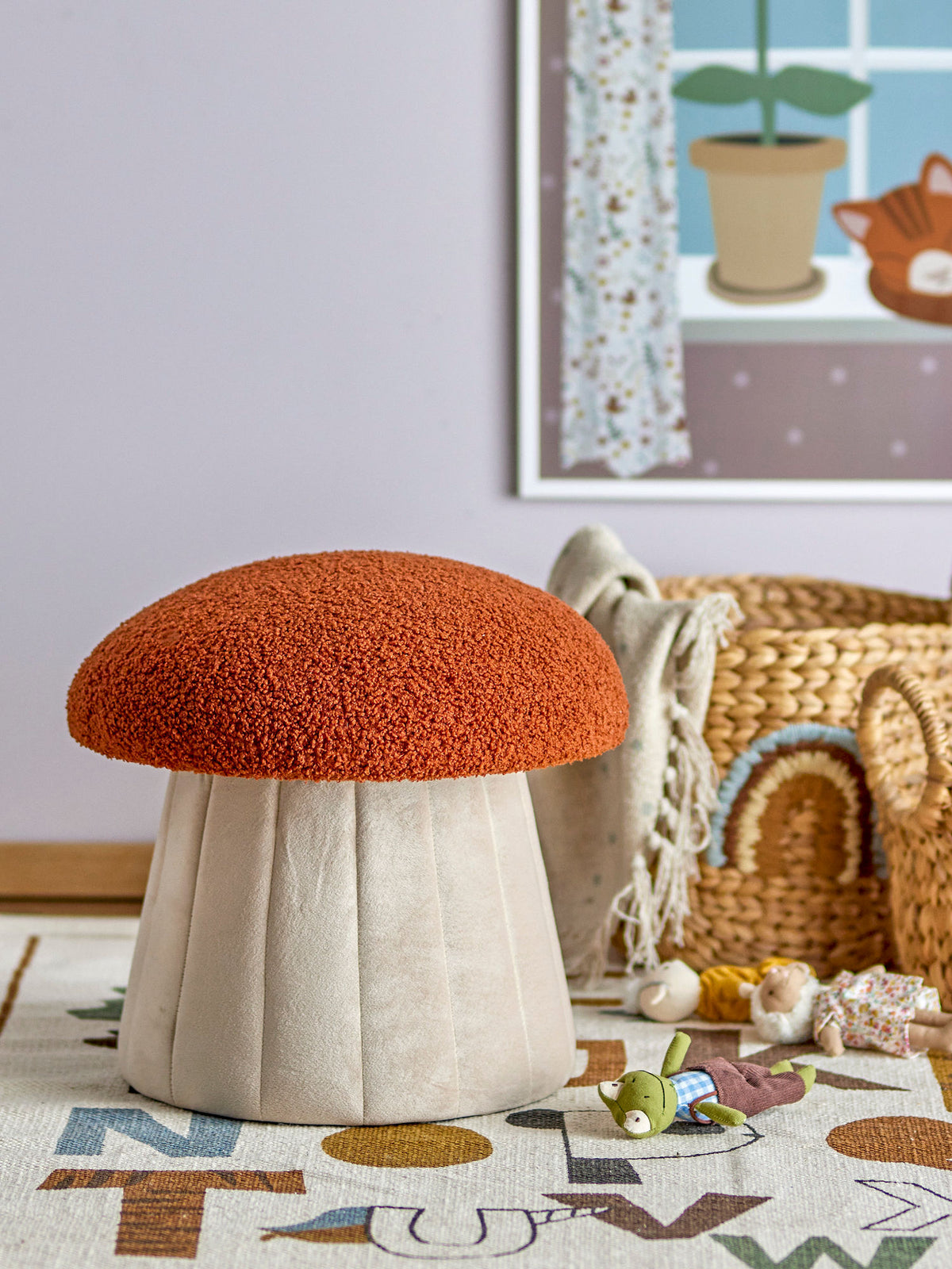Bloomingville MINI Bertil Puf - Rød