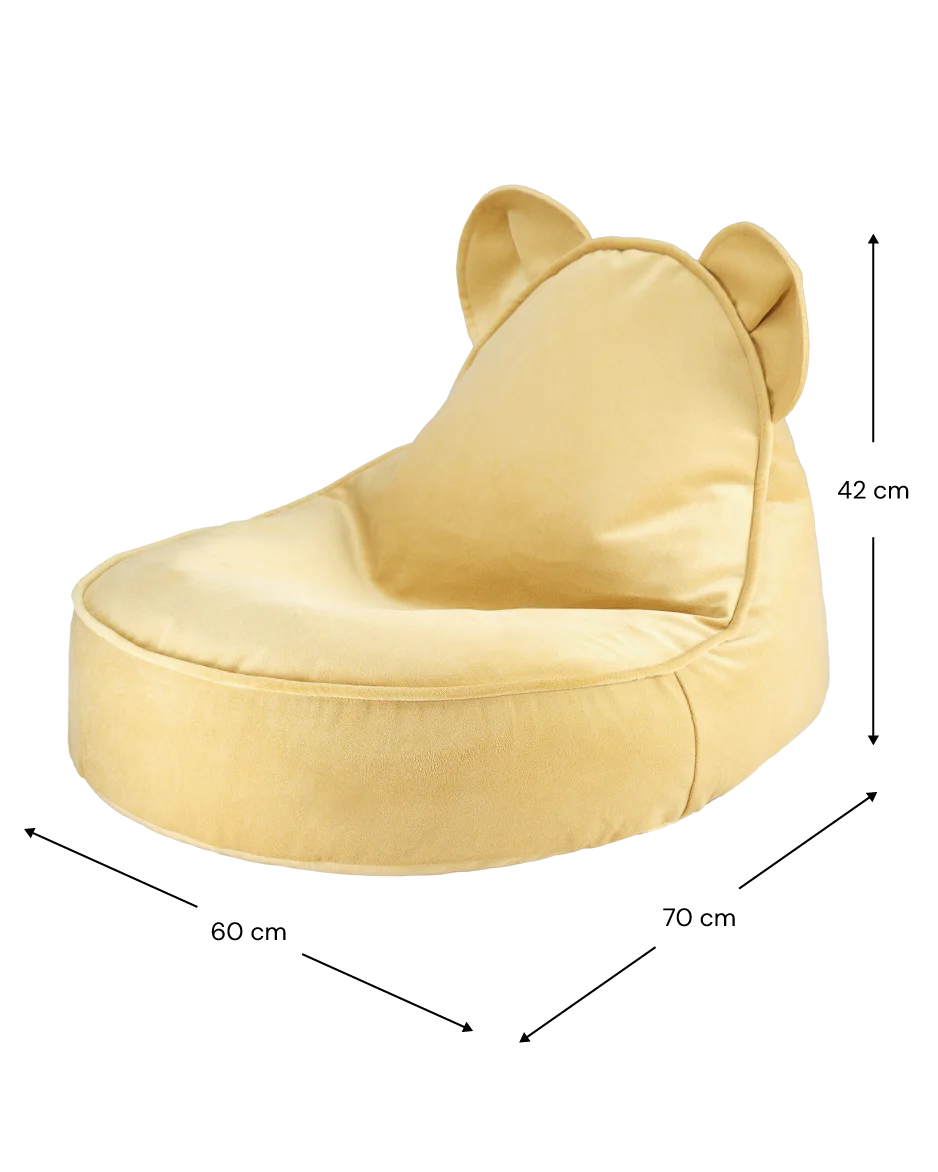 Wigiwama Bear sækkestol til børn – Salted Caramel
