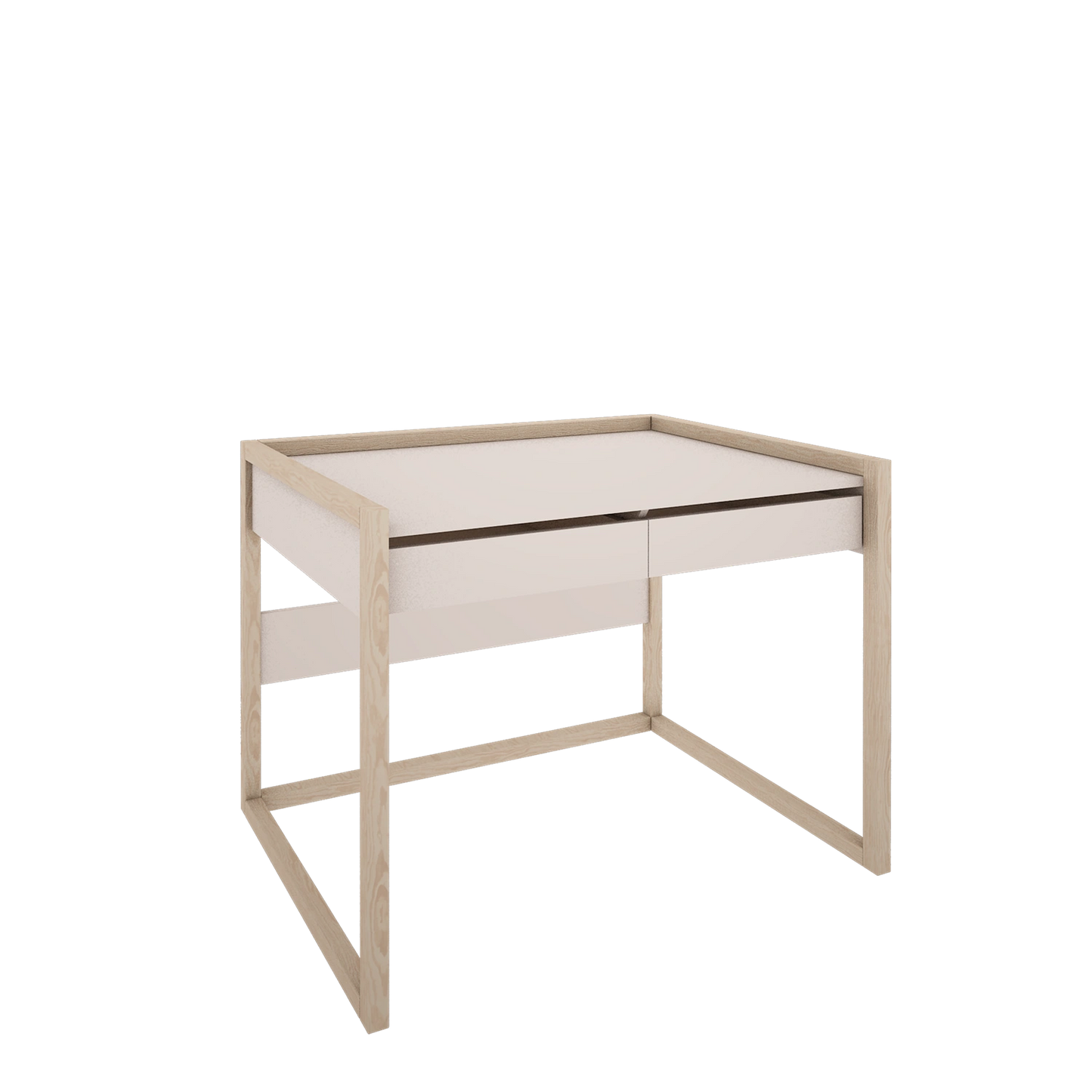 Wood Luck Design - Basic - skrivebord med skuffer – hvid