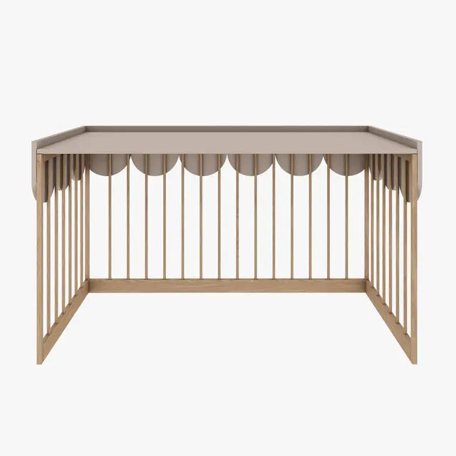 Wood Luck Design - Bloom - tremme-/juniorseng 70 x 140 cm – cashmere & egetræ