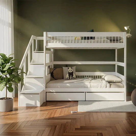 LIFETIME Kidsrooms Breeze køjeseng med trappe 90 x 200 cm