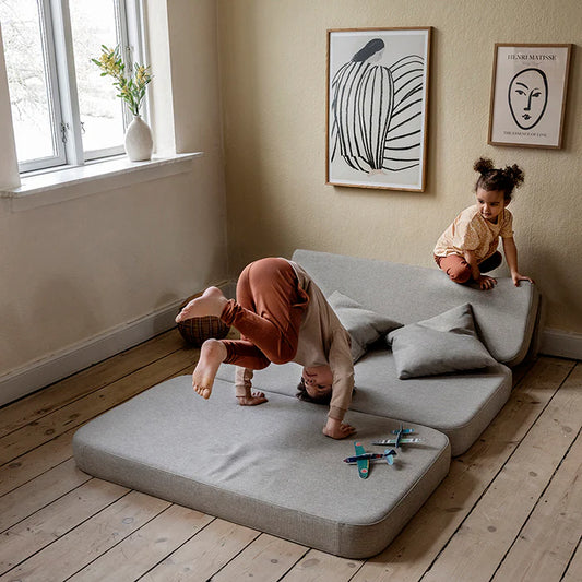 by KlipKlap KK 3 Fold Sofa XL Soft 140 cm – Sand/Sand (foldemadras)