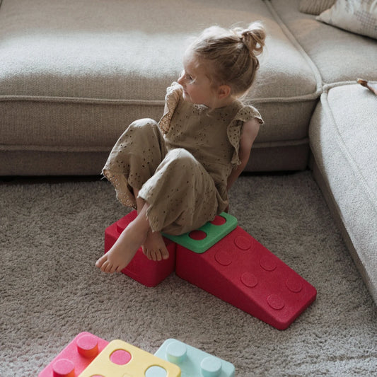 bygge - byggeklods “skråplan” grøn