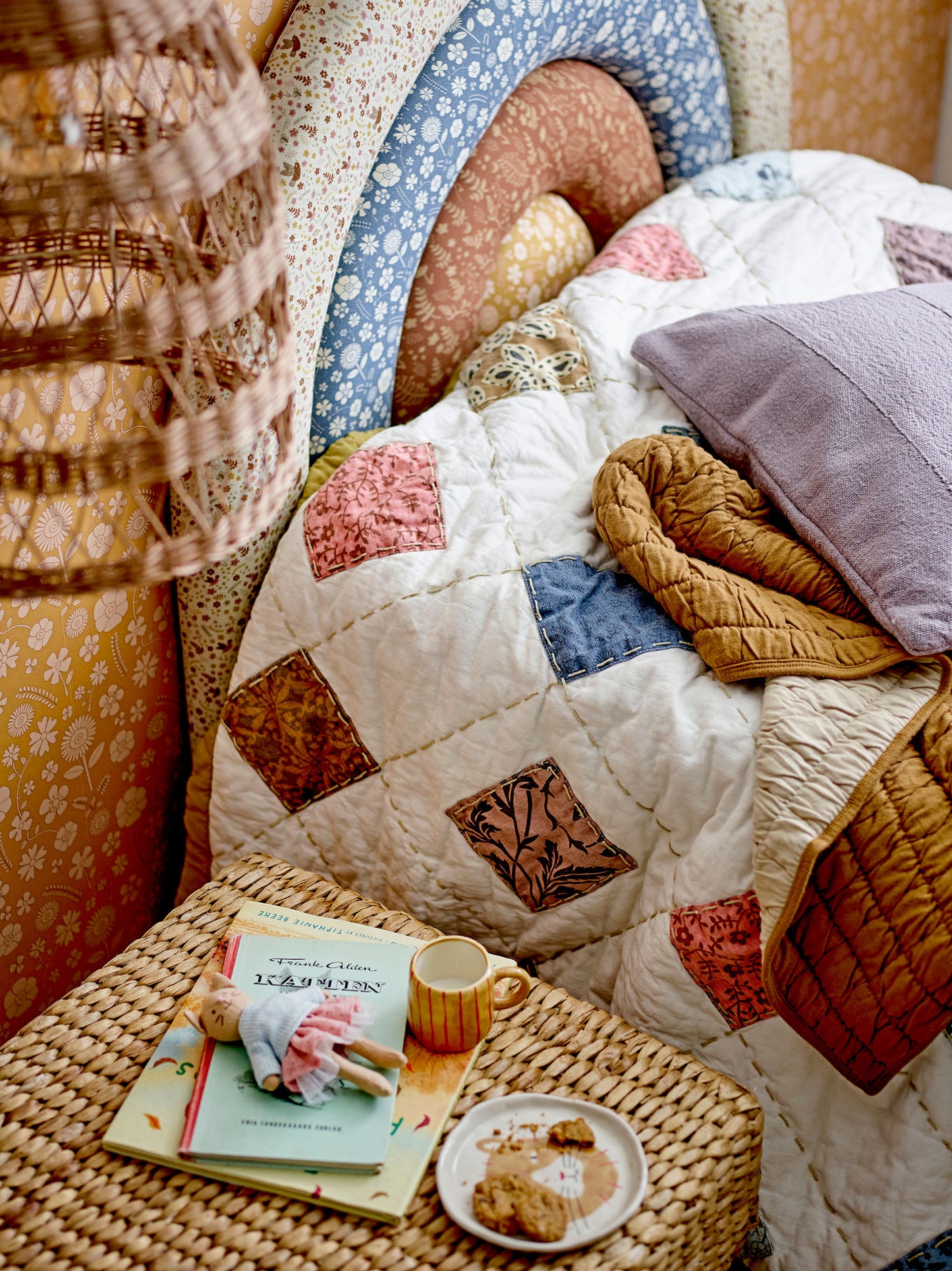 Bloomingville MINI Kita pude – Lilla, bomuld