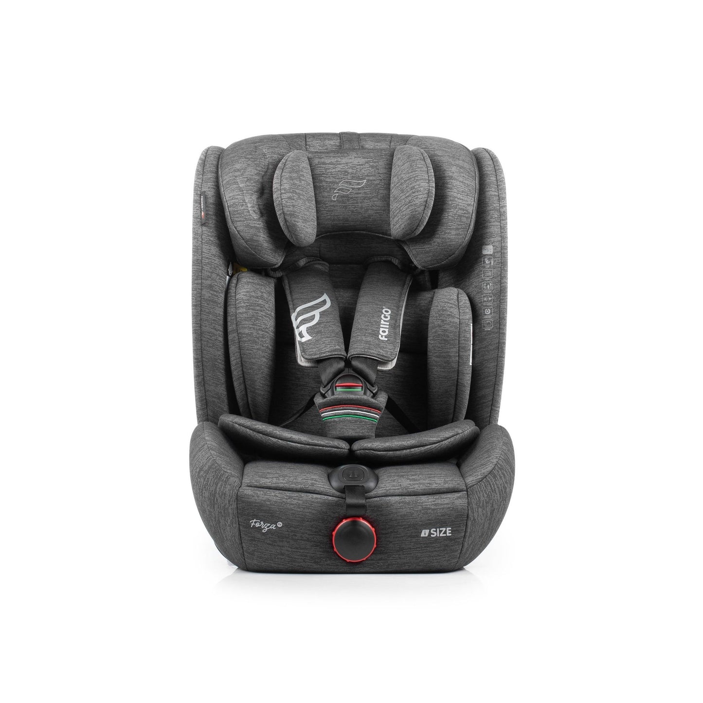 Fairgo Forza i-Size autostol 76–150 cm – stone grey
