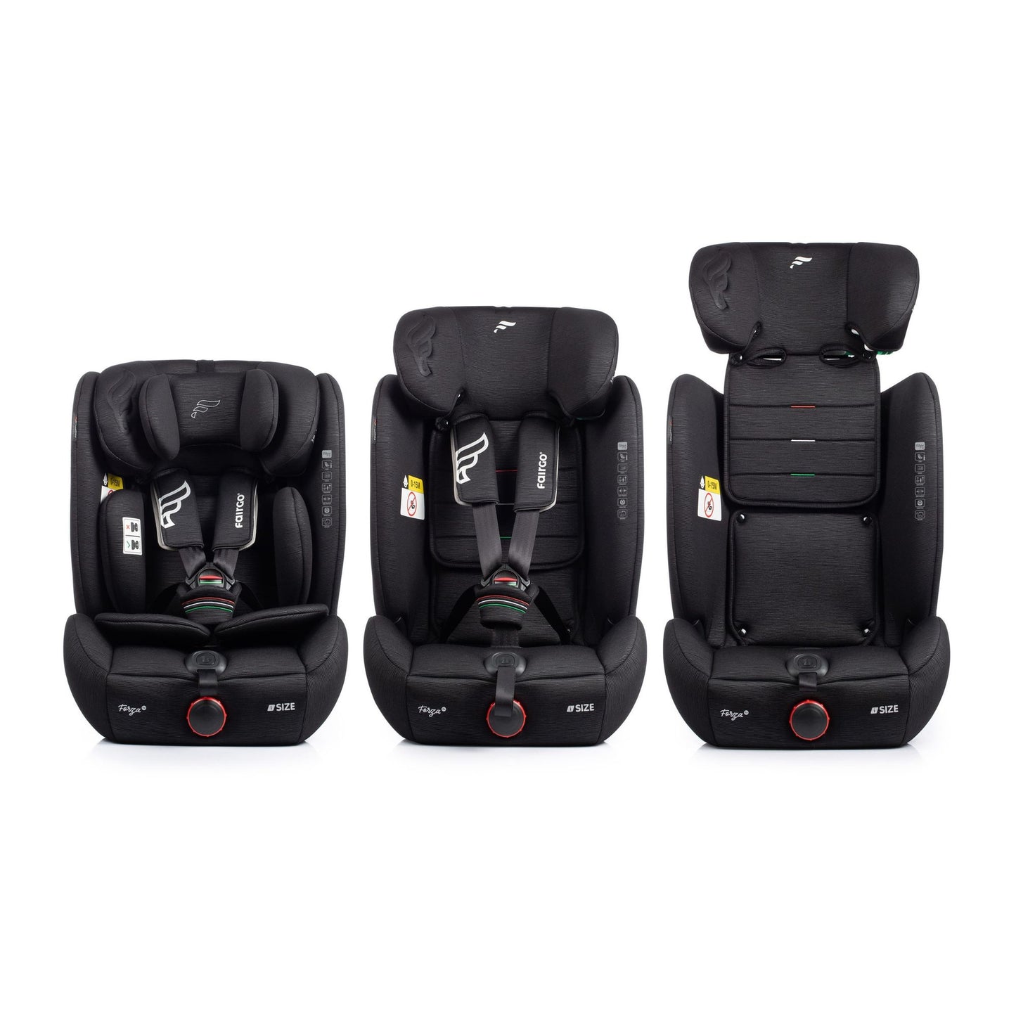 Fairgo Forza i-Size autostol 76–150 cm – black sand