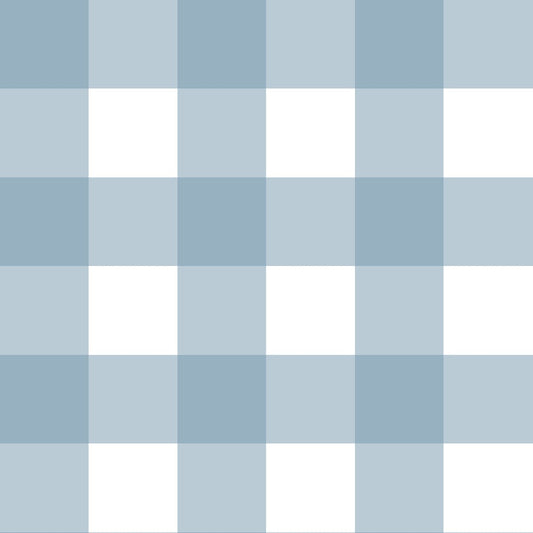 Check Classic Wallpaper -  Light Blue