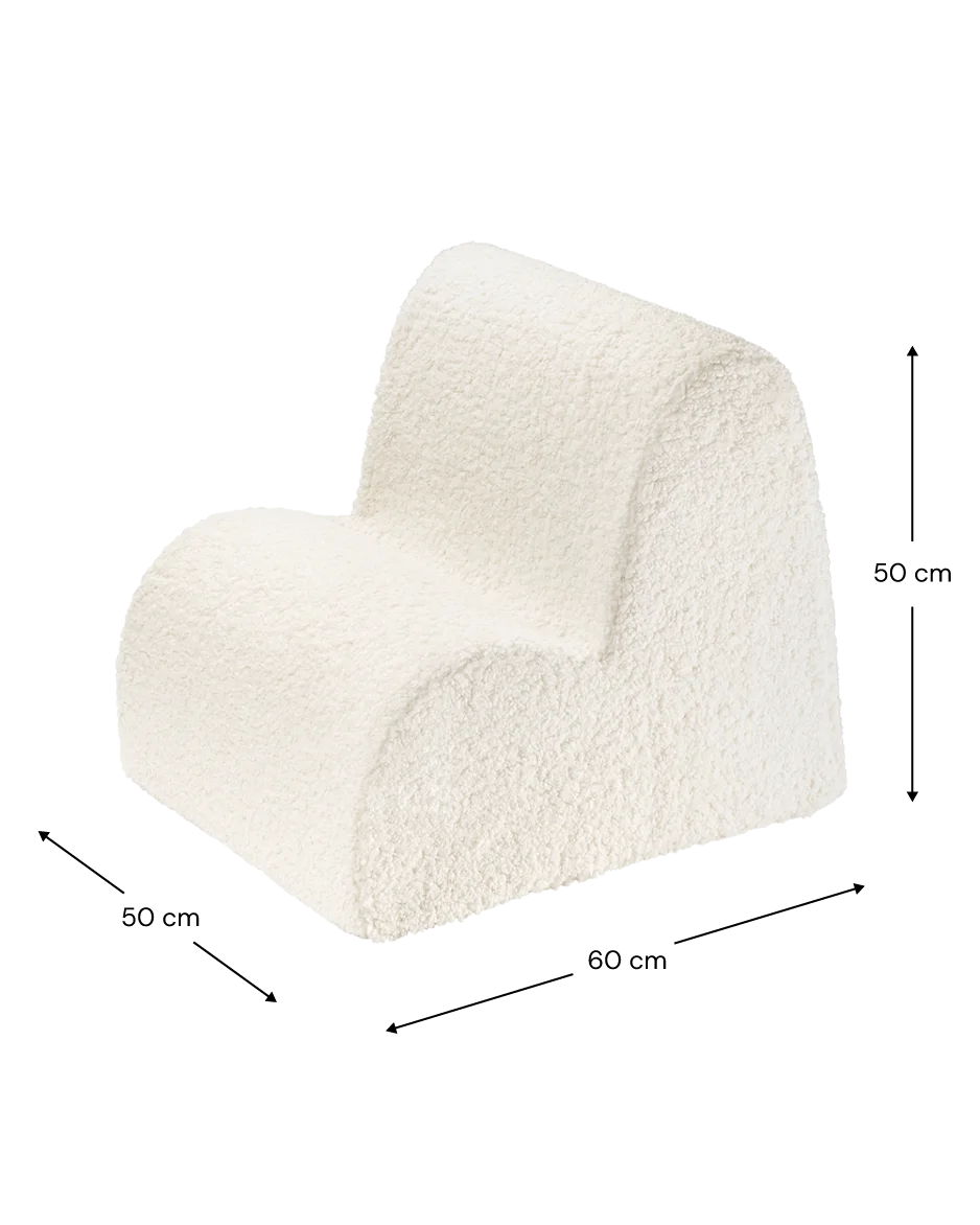 Wigiwama Cloud lænestol til børn – Cream White