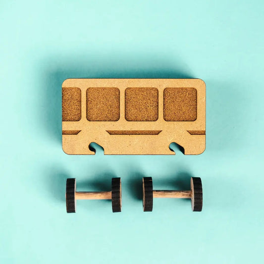 Bus Adventures – Colour-Your-Own Wooden Toy Bus
