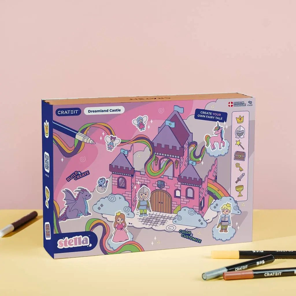 Dreamland Castle – Colour-Your-Own Wooden Play Set