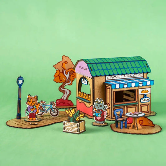 Frost & Flour – Colour-Your-Own Wooden Bakery Play Set