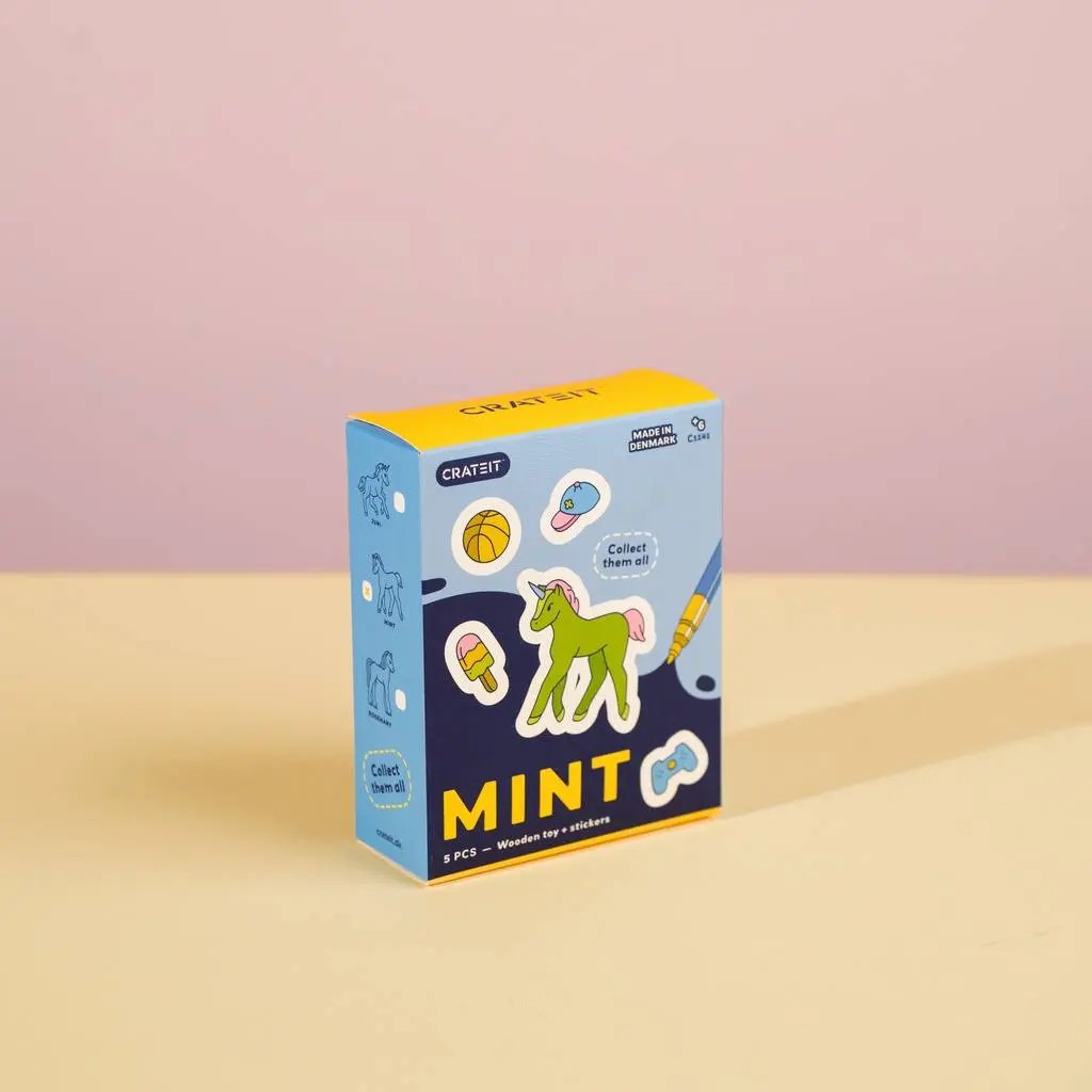 Mint – Colour-Your-Own Wooden Unicorn Mini Set