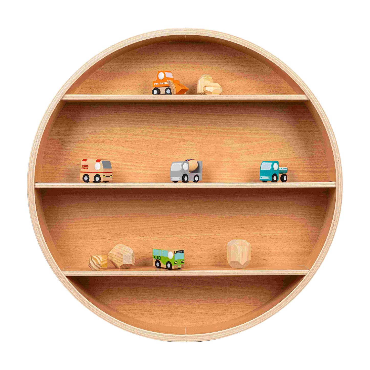 Curve Lab – Rund hylde – Bøg