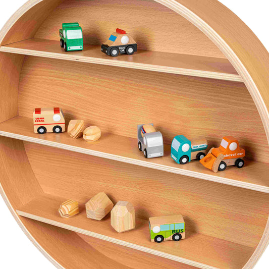 Curve Lab – Rund hylde – Bøg