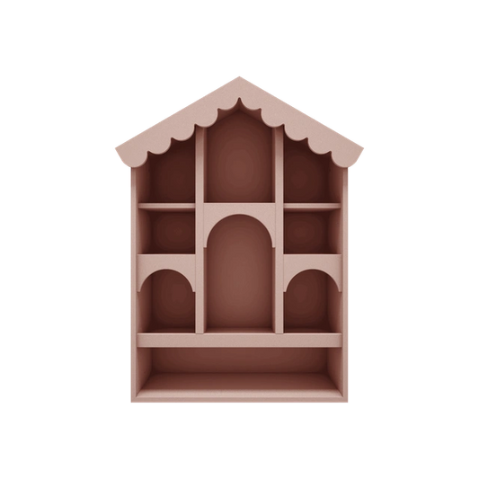 Wood Luck Design - Babushka - dukkehus – lyserød