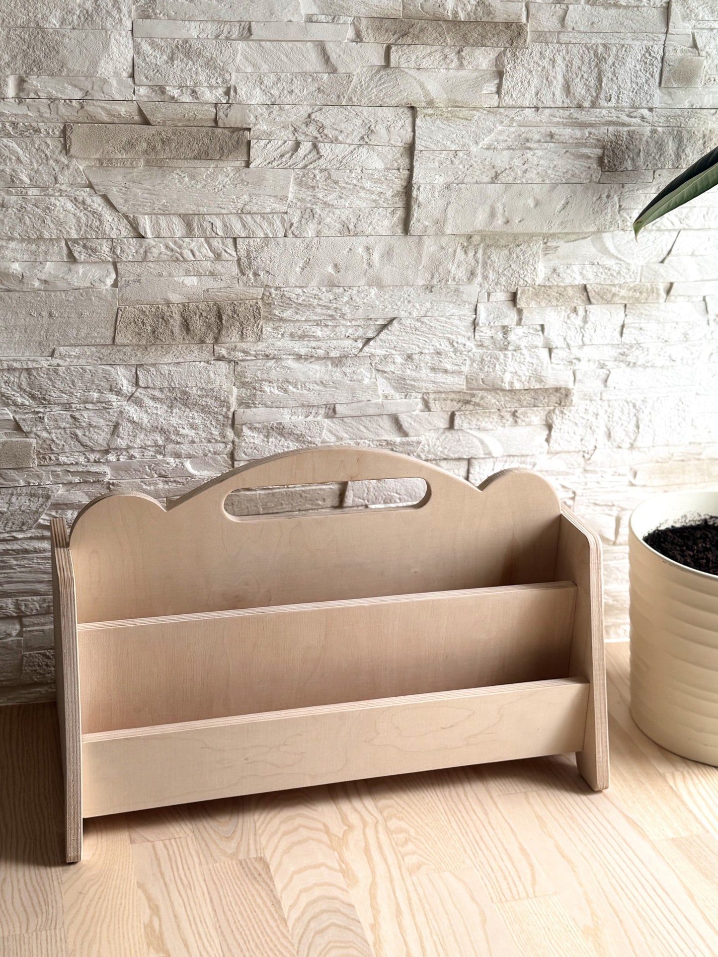 Montessori Double Sided Wooden Book Display For Kids