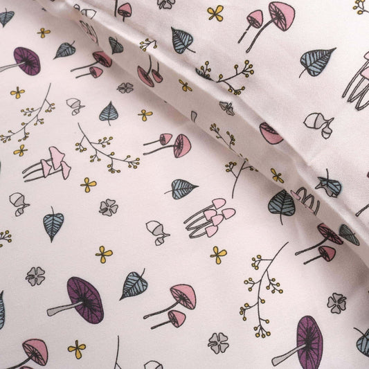 Filibabba Junior sengetøj GOTS (100x130 cm) – Forest Floor Rose
