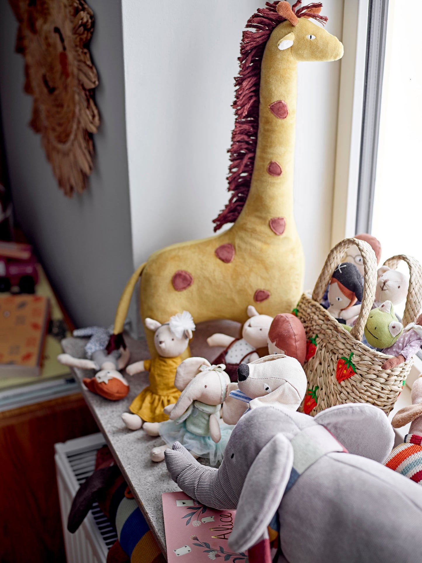 Bloomingville MINI Ibber Bamse – Gul – Polyester