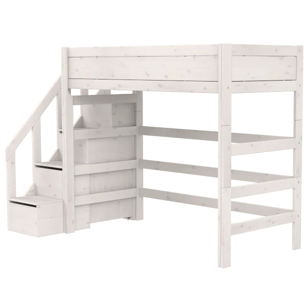 LIFETIME Kidsrooms Original højseng med trappe 90 x 200 cm – 177 cm