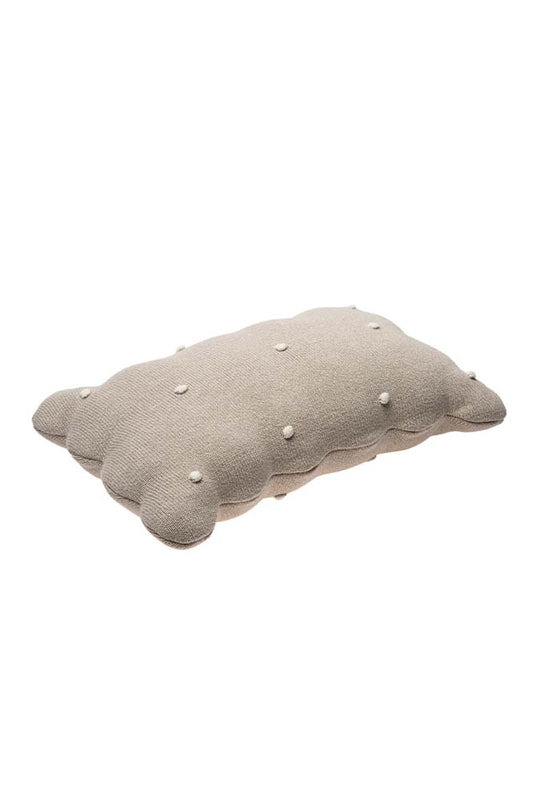 Lorena Canals strikket pude – Biscuit Dune White