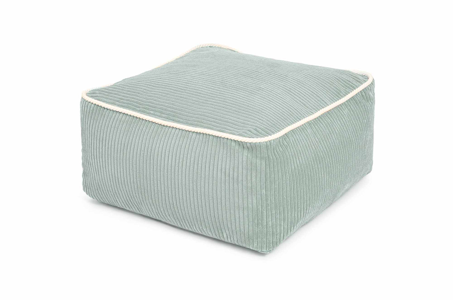 Shappy Kumo puf i fløjl – peppermint