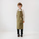 Linen Daily Apron for Kids - Olive