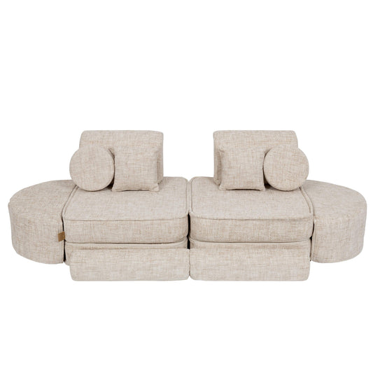 Medium Modular Sofa for Kids - Tangle Marshmallow Beige Plus