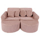 Medium Modular Sofa for Kids - Churros Pink Plus